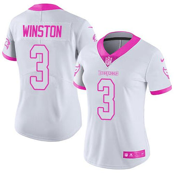Jameis Winston Tampa Bay Buccaneers white-pink Fashion jersey