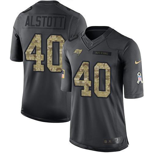 Mike Alstott Tampa Bay Buccaneers black Salute To Service jersey