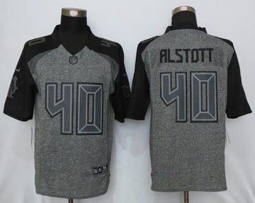 Mike Alstott Tampa Bay Buccaneers gray jersey