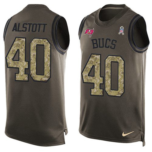Mike Alstott Tampa Bay Buccaneers green Salute To Service jersey
