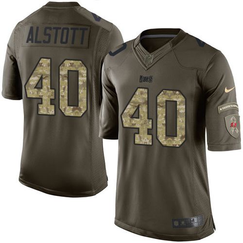 Mike Alstott Tampa Bay Buccaneers green Salute To Service jersey