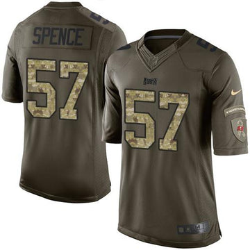Noah Spence Tampa Bay Buccaneers green Salute To Service jersey