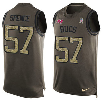 Noah Spence Tampa Bay Buccaneers green Salute To Service jersey