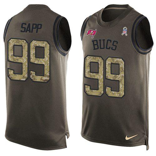 Warren Sapp Tampa Bay Buccaneers green Salute To Service jersey