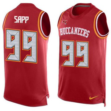 Warren Sapp Tampa Bay Buccaneers red jersey