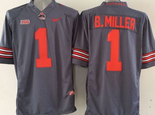 Braxton Miller Ohio State Buckeyes grey jersey