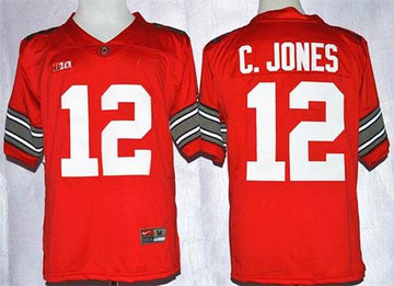 Cardale Jones Ohio State Buckeyes red jersey