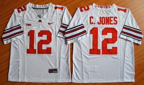 Cardale Jones Ohio State Buckeyes white jersey