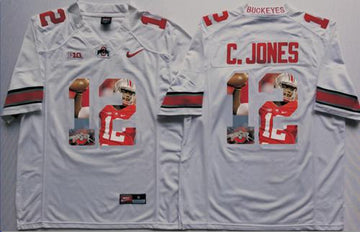 Cardale Jones Ohio State Buckeyes white Fashion jersey