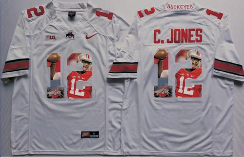 Cardale Jones Ohio State Buckeyes white Fashion jersey