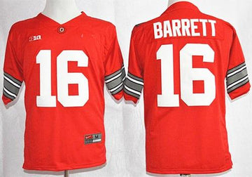 J T Ohio State Buckeyes red jersey
