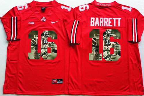 J T Ohio State Buckeyes red Fashion jersey