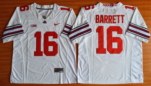 J T Ohio State Buckeyes white jersey