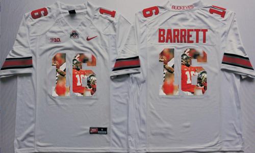 J T Ohio State Buckeyes white Fashion jersey