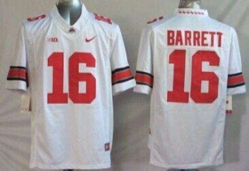 J T Ohio State Buckeyes white jersey
