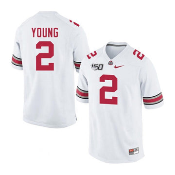Young Ohio State Buckeyes white jersey