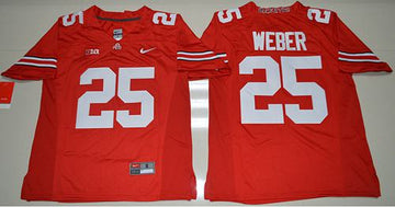 Mike Weber Jr Ohio State Buckeyes red jersey