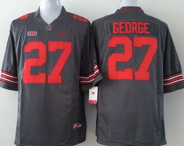Eddie George Ohio State Buckeyes grey jersey