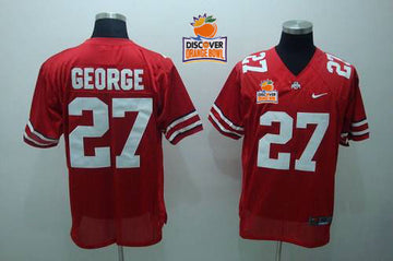 Eddie George Ohio State Buckeyes red jersey