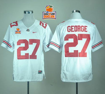 Eddie George Ohio State Buckeyes white jersey
