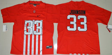 Pete Johnson Ohio State Buckeyes red Elite jersey