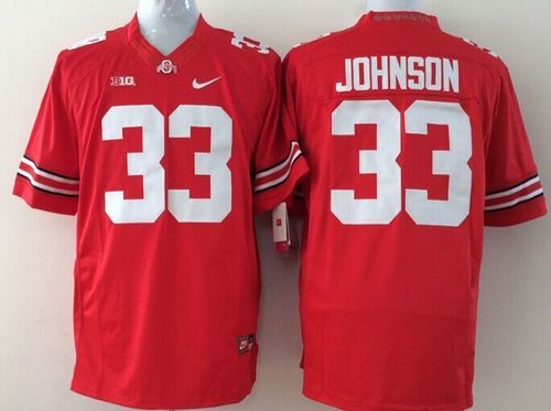 Pete Johnson Ohio State Buckeyes red jersey