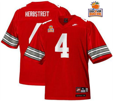 Kirk Herbstreit Ohio State Buckeyes red Throwback jersey