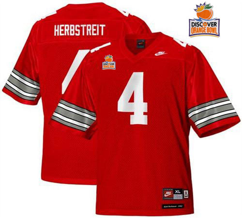 Kirk Herbstreit Ohio State Buckeyes red Throwback jersey