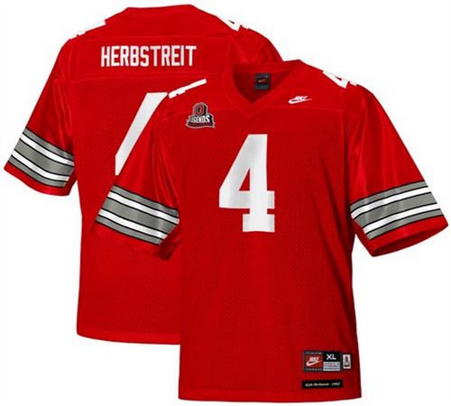 Kirk Herbstreit Ohio State Buckeyes red Throwback jersey