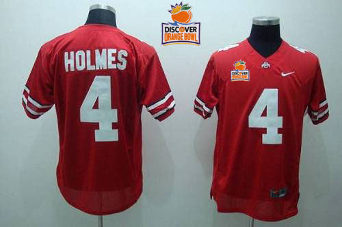 Santonio Holmes Ohio State Buckeyes red jersey