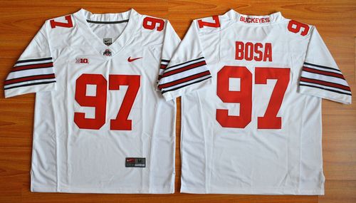 Joey Bosa Ohio State Buckeyes white jersey