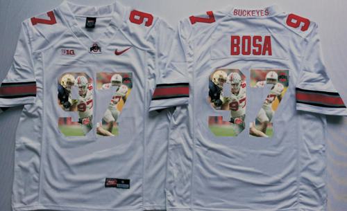 Joey Bosa Ohio State Buckeyes white Fashion jersey