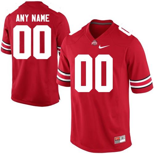 Custom Ohio State Buckeyes red Authentic jersey