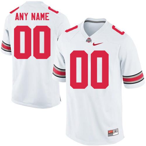 Custom Ohio State Buckeyes white Authentic jersey