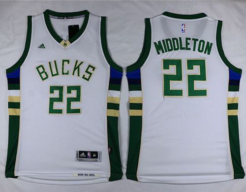 Khris Middleton Milwaukee Bucks white jersey