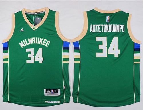 Giannis Antetokounmpo Milwaukee Bucks green jersey