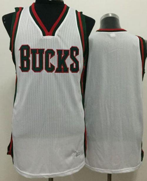 Custom Milwaukee Bucks white jersey