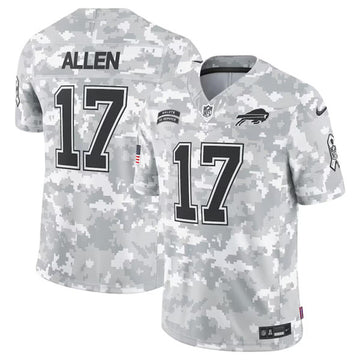 Josh Allen Arctic Buffalo Bills camo Salute To Service jersey