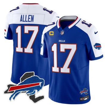 Josh Allen Buffalo Bills royal-white jersey