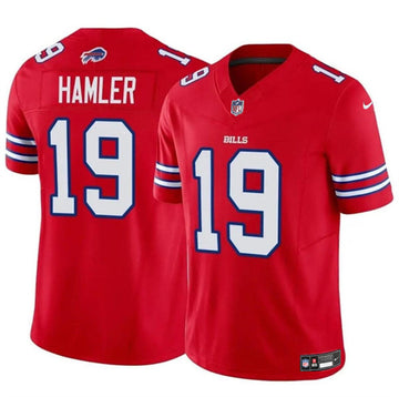 KJ Hamler Buffalo Bills red jersey