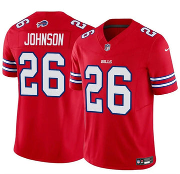 Ty Johnson Buffalo Bills red jersey
