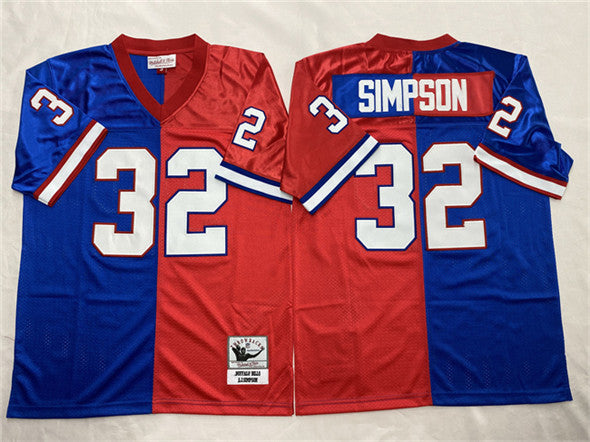 OJ Simpson Buffalo Bills blue-red Throwback jersey