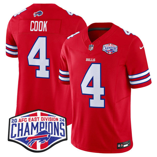 James Cook Buffalo Bills red jersey