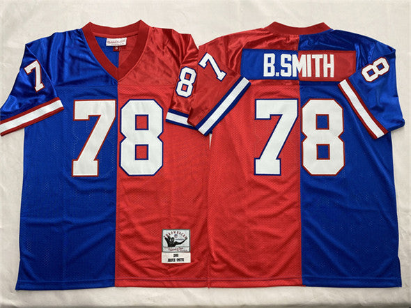 Bruce Smith Buffalo Bills blue-red Throwback jersey