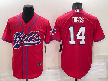 Custom Buffalo Bills red jersey