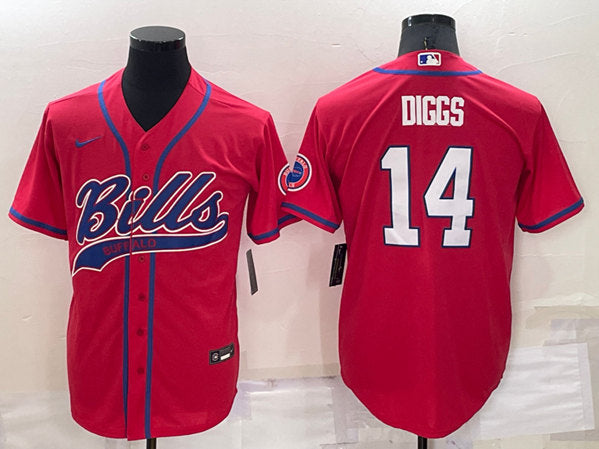 Custom Buffalo Bills red jersey