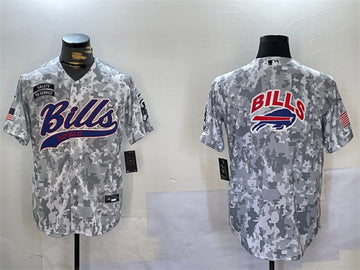 Team Big Logo Buffalo Bills camo Salute To Service jersey