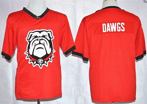 Bulldogs Dawgs Georgia Bulldogs red Fashion jersey