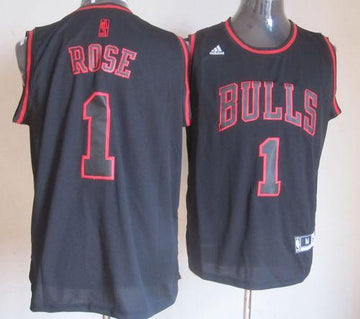 Derrick Rose Chicago Bulls black Fashion jersey