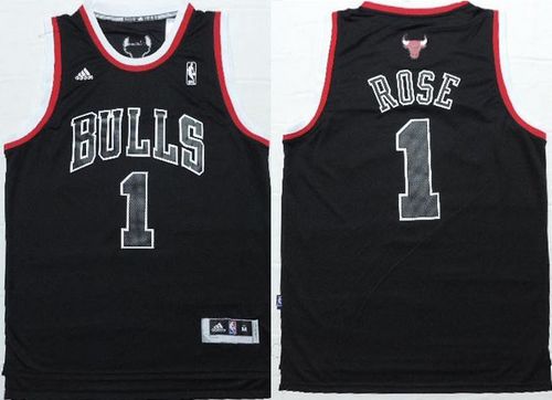 Derrick Rose Chicago Bulls black Shadow jersey